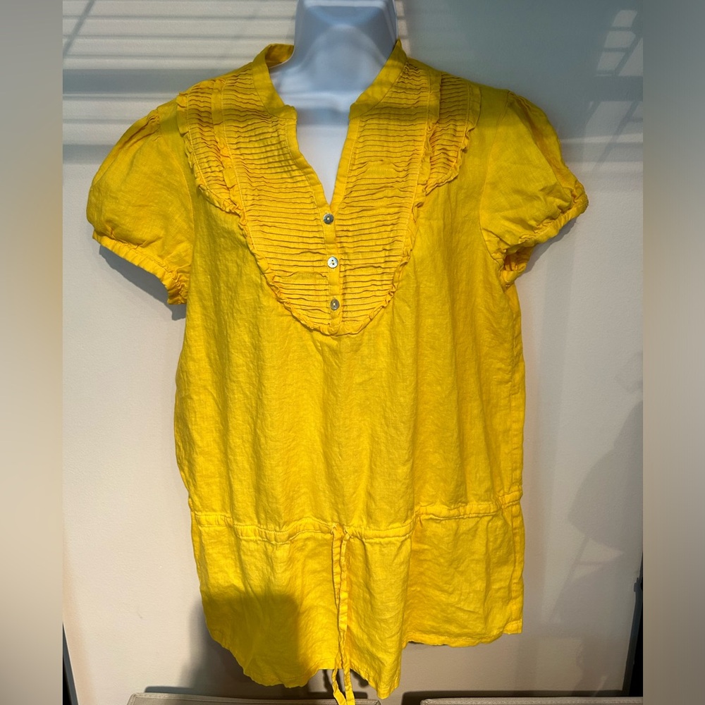Sandro Women’s Linen Top Tunic Linen Blend Size Large